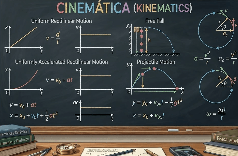 Laboratorios virtuales de cinemática de Aulaquest