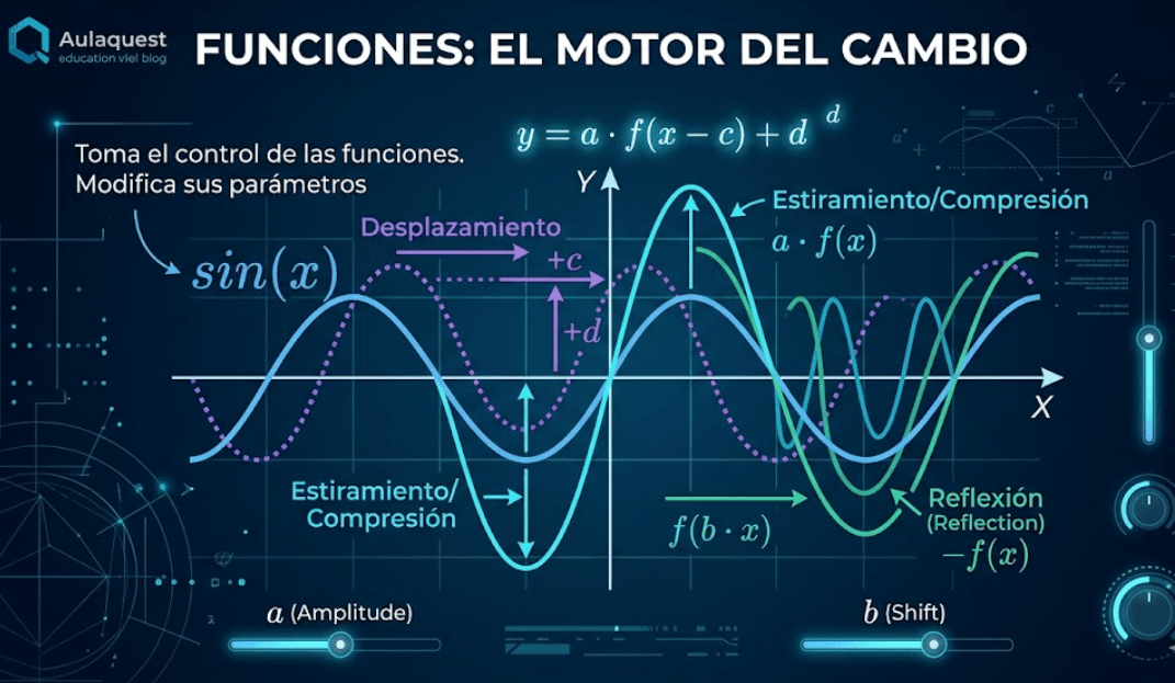 Simulación interactiva de Funciones y Gráficas Aulaquest