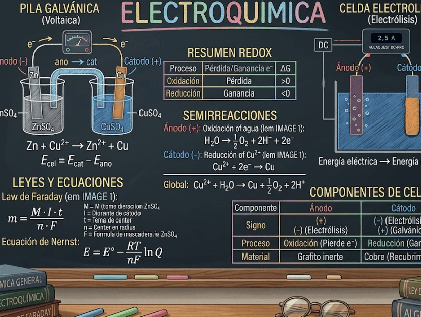 Laboratorios virtuales de electroquímica de Aulaquest