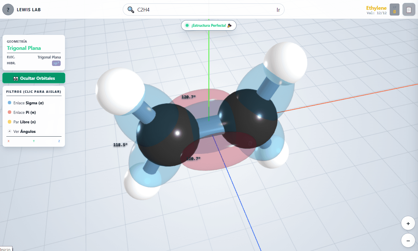 hibridacion de orbitales simulador de densidad electronica y enlaces sigma y pi quimica